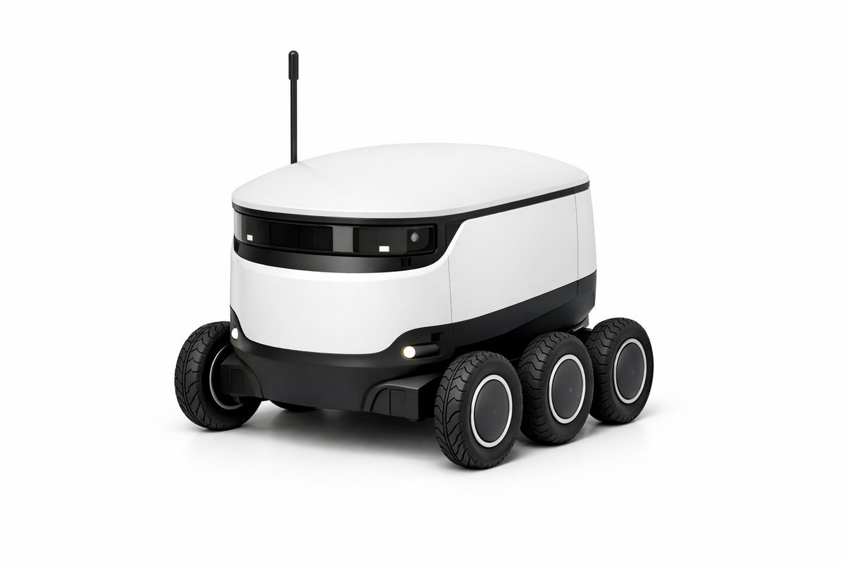 Starship Delivery Robot - предметный ИИ-рендер