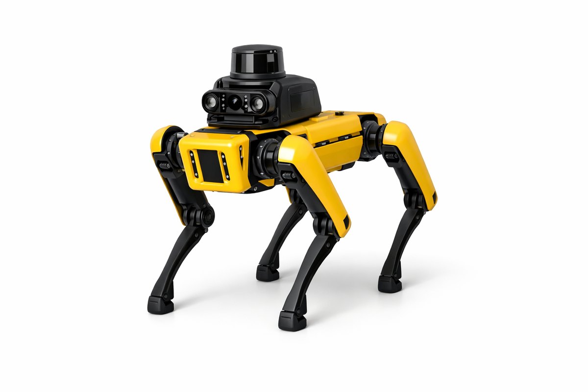 Boston Dynamics Spot - предметный ИИ-рендер